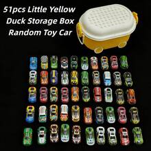 50 Mini Racing Car Toys With A 10.43-Inch Long Storage Box That Holds 50 Mini Racing Cars Of Random Styles. - Multicolor - View 9