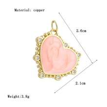 1件铜质壁龛奢华心形吊坠，用途广泛，可DIY制作手链、项链、耳环、包包挂饰等，亦可作为配饰或情人节礼物。 - 彩色 - 查看 23