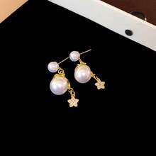 Silver Needle Snowflake Bow Christmas Earrings Design Sense Exquisite Sweet Studs Light Luxury High-End Versatile Earrings For Women - 43#銀針-銀色 - 查看 4