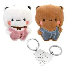 TendenciaKit 4 Llaveros Osos De Peluche Bubu Dudu Pareja MagnéticosCalidad premium - Estilo B - Ver 12