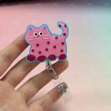 1 chiếc móc treo thẻ hình mèo bằng acrylic sáng tạo, có thể xoay, thích hợp cho bác sĩ thú y, y tá, giáo viên - Phụ kiện văn phòng vui nhộn và quà tặng cho người yêu thú cưng. - Nhiều màu - Xem 6