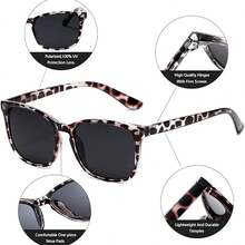 透明框灰色豹紋/灰色偏光鏡片