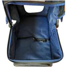 Carreola Para Mascota Perros Gatos Plegable Con Cinturón (Azul) & mascotas | perros | gatos. - Azul - Ver 6