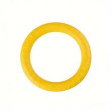 This Is A Circular Interactive Toy That Can Be Used As A Dog Toy As Well As A Chew Toy For Them. - Yellow - View 11