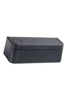 1pc Foldable Car Coin Storage Box, Mini Coin Holder, Creative Car Organizer Accessory - Black - View 12
