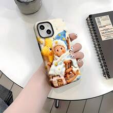 Estuche para teléfono de peluche Dreamy Starry Night Compatible con estuches para teléfonos   17  16 Pro Max  15 Pro Max  13 y  12 Material dos en uno a prueba de caídas Brinda protección contra golpes y caídas Un gran regalo para familiares, amigos, seres queridos, novios, novias y para Año Nuevo - Blanco - Ver 6