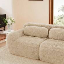 Sofas & Couches - Light Khaki + Plush + 2 Seat - View 11