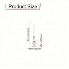 Two Cute Strawberry Phone Pendants - Pink & Red, Durable Acrylic Material, Perfect For Bags And Keys, Fun And Functional Accessory For Mobile Phones, Cute Phone Accessories - 彩色 - 查看 2