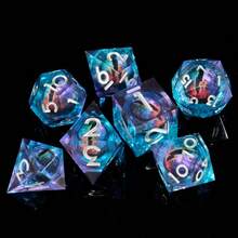 7pcs Dice Set, Includes Eyeball Resin Polyhedral Dice, Suitable For Role-Playing Games And Tabletop Games, D&D Dice, Suitable For Tabletop Games, Great Gift For Thanksgiving And Christmas
