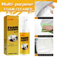 EELHOE 3PCS Multi-Functional Foam Cleaner Set, Wash For Automotive Interior Upholstery, Plastic Instrument Panel, Steering Wheel Parts, Multifunctional Deodorizing Interior Cleaner, Car Steering Wheel Foam Cleaner, Foam Car Wash, Car Detailing Kit - Car Foam Cleaner - View 6