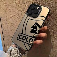 1个创意Colo Colo团队Logo手机壳，兼容苹果17、16、15、14、13、12、11、Pro Max、X、XR、XS Max、8、7 Plus，防震磨砂后盖 - 黑色 - 查看 2