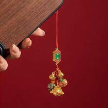 20/30件套吉祥挂饰套装（多种款式可选）合金/仿玉珐琅DIY串珠配件，耐磨防褪色，手链/项链装饰/新年礼物，工艺爱好者/珠宝店材料套装 - 彩色 - 查看 6