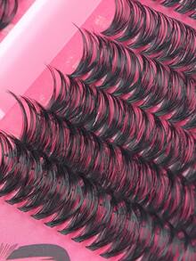608/544PCS Cluster False Eyelashes, Single Eyelash Extension, D-Curl, 10-16mm DIY Eyelash Cluster, 30D+40D/50D+60D/80D+100D Waterproof False Eyelash Set, Super Thick, Makes Eyes Bigger, Easily Creates Natural Eye Makeup, Reusable, Suitable For Beginners, Weddings, Dates, Parties, Holidays, Perfect As A Gift, Eyelash Set Includes Eyelash Glue And Tweezers, Easy-To-Use Eyelash Cluster, Single Eyelash, False Eyelashes - Multicolor - View 9