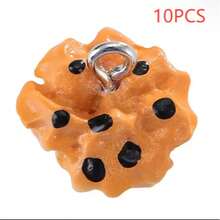 10pcs Mixed Resin Simulated Bread Design Bracelet Charms For Diy Jewelry Making, Keychain Decoration - Mixed Bread - View 15