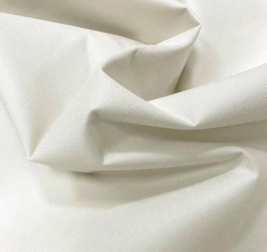 A-Express Waterproof Canvas Fabric - 59" Wide 600D Indoor Outdoor Material - 20oz Heavy Duty Thick Waterproof Fabric By The Yard - For Outdoor Furniture Cover Cushion Awning - White 1 Yard - ColorU - 查看 1