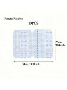 10pcs Pre-Cut Self-Adhesive Book Cover Film, Transparent Matte Waterproof Book Cover, Dust-Proof Book Jacket, Back To School Supplies, Random Pattern, Suitable For School Items, Back To School Season - Clear - View 7