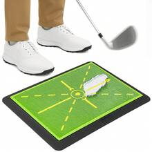 Golf Swing Training Mat With Ball Trace Detection System Swing Analysis Practice Pads For Golfers - Green - View 1