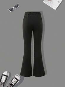 Ținută de vară pentru fete, 2 buc., tricou cu mânecă scurtă și pantaloni scurți, stil minimalist casual, potrivită pentru școală, sport, activități în aer liber, ținută pentru studenți - Liliac violet - Vizualizare 9