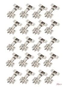 【35mm 缓闭柜门铰链】静音缓冲铰链，适用于厨房壁柜、地柜和衣柜，20/10 镀铬五金套装，安装简便，顺滑流畅，实现柜门轻柔静音关闭，防夹手设计，提升居家使用体验和安全性。 - 銀色 - 查看 9