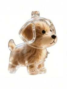 1 Cute Dog Hair Storage Bottle, Acrylic Transparent Cartoon Pet Hair Keepsake Box, Cute Dog Hair Ball Capsule - Trong suốt-1 chiếc - Xem 3