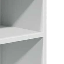 Table d'appoint vidaXL avec roues blanches 55x60x78 cm, fabrication en bois. - Blanc - Voir 7