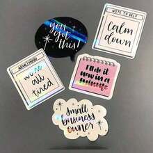 A4 Holographic Lamination Sheets - 5/10/20/50 Pcs Self-Adhesive PVC Film, Transparent Rainbow Effect Lamination Film, Suitable For DIY Stickers, Photos, Scrapbooks, Trading Cards And Craft Making - Rainbow - View 7