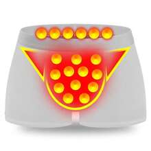 Calzoncillos de terapia magnética británica auténtica oficiales, 48 hilos, bordados con imanes, bóxers para hombres, modal, ángulo plano, en caja - Rojo - Ver 2