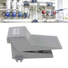 Fafeicy 4F210-08L Válvula de pie, pedal de aluminio de 2 posiciones y 5 vías, direccional con bloqueo de cubierta, acción directa, con interruptor de control de pie de presión de agua, Válvula(default) - Multicolor - Ver 3