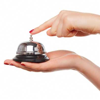 1个复古防锈Uud服务铃+1个粘性便签纸套装 - 小巧的桌面铃，闪亮的镀铬表面和宽大的防滑底座，响亮清晰的服务铃声+可移除便签纸套装，多功能四季通用服务报警工具，适用于酒店前台/餐厅餐桌/家庭游戏蜂鸣器/圣诞派对/办公室/家庭，复古风格的呼叫铃和便签纸套装，适合日常使用。