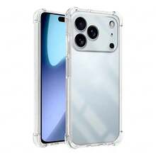 Phone case: Shockproof TPU transparent phone case suitable for  17 Pro Max, air lens protection back case suitable for  16, 15, 14, 13, 12, 11 PRO MAX, XS, XR, X; transparent phone case, screen protector set, charging case, ultra-thin - Estilo 1 (1 pieza) - Ver 4