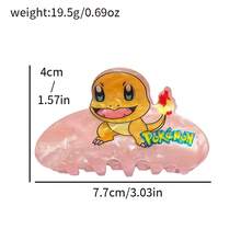 pocket monsters Pokémon Cute, Innovative, Fashionable And Versatile Hair Claw, A Stylish And Versatile Hair Accessory, Hair Clip, Side Clip, Acrylic Hair Ornament For Fixing Hair Women Claw Clips Elegant Hair Accessories - Multicolor - View 9