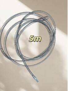 1pc-Drain Auger Cable, Pipe Cleaning Spring Clog Remover, Suitable For Kitchen, Shower, And Sink