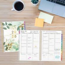 2026 Appointment Book, 30 Minutes-Hourly, Weekly & Monthly Calendar Planner 2026, Jan 2026 - Dec 2026, 6.2'' X 8.4'', 2026 Daily Planner With Tabs &Pocket, Flexible Cover, Great Office, Home, School - 1 - 查看 2