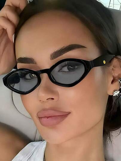 1pc New Polygonal Casual Versatile Fashion Glasses