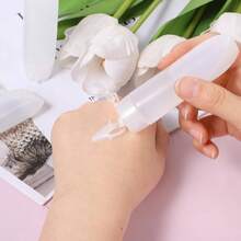 5 Pcs Travel Size Bottles 1 Oz Refillable Toothpaste Tubes Travel Toothpaste Container Travel Squeeze Bottle Lotion Bottles Portable Leak Proof Containers - Initial - View 6