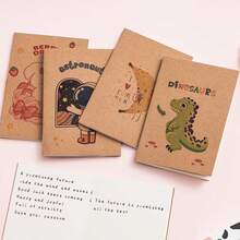 10本/30本/50本迷你卡通笔记本，便携式牛皮纸日记本，理想的学校奖励礼物，适合学生的小奖品笔记本，返校用品，感恩节，学生文具，万圣节，圣诞节，新年礼物【颜色随机发送】 - 彩色 - 查看 6