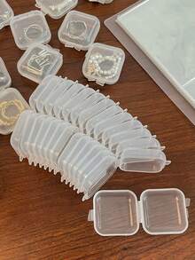 20个透明首饰/耳塞收纳盒，性别揭晓派对用品，生日、婚礼、派对的完美礼物，送给同事、朋友和家人的理想之选，返校必备