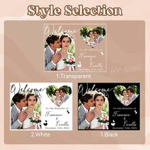 Wedding Entrance Sign, Welcome Wedding Sign, Arch Wedding Decor, Personalized Welcome To Our Wedding Sign, Custom Wedding Sign, Wedding Sign. - Welcome Sign 1 - View 7