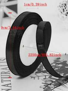 25 Meter/Rolle, 1cm breites Satinband, gewebtes Band für Geschenkverpackung, Tortendekoration, Geschenkschleife, Valentinstag - Verschiedenfarbig - Übersicht 4