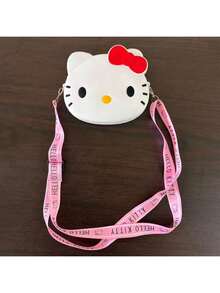 Sanrio 1个三丽鸥Hello Kitty胸包，Hello Kitty单肩包，Hello Kitty手提包，可爱简约斜挎包，生日礼物，Hello Kitty硅胶包，Hello Kitty零钱包，旅行包，时尚包，小巧斜挎包 - 彩色 - 查看 10