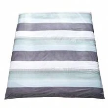 de futn con cierre para colchn de futn japones, sper suave y lavable a mquina, tamao individual Full Queen - Rayas grises verdes Dob - Ver 1