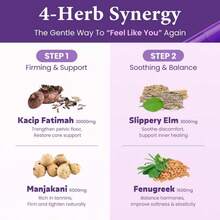 Kacip Fatimah Herbal Tablets 1000 Mg – Plant-Based Dietary Supplement With Slippery Elm & Fenugreek – Vegan, Gluten Free – 60 Tablets (Mixed Packaging) - 1 Bottle - 查看 3