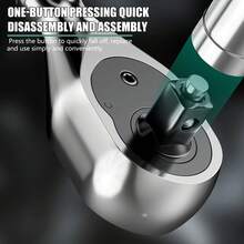 72 Tooth Ratcheting Wrench Set SAE & Metric For Home And Car Repair With Non-Slip Handle Sockets - Multicolor - View 4