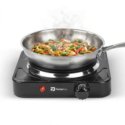 Cooktop Elétrico Portátil 1 Boca 1000W – Compacto, Econômico e Ideal para Viagens e Cozinhas Pequenas