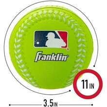 Franklin Sports  Juego de Bate y Pelota de béisbol de Espuma de Gran tamaño - Bola de espuma de gran tamaño - Paquete de 4-Conjunto de béisbol - Ver 2