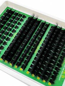 160D 200D 300D dicke stachelige Einzelwimpern 10-18mm Mega Flauschige Wimpernverlängerung Fluff DIY D Lockige Wimpernverlängerung Einzigartige stachelige Büschel-Wimpernverlängerungen Anime Einzelne Feenknospen Wimpern 8-18mm 180 Stücke zum Selbermachen zu Hause - D - Übersicht 8