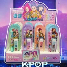 1 Set K-Pop Magic Hunting Girl Group Pencil, Cartoon Pencil, Brush Pen And Stationery Supplies, Beloved By Students, No Sharpening Needed, Continuous Pencil And Brush Pen - Multicolor - View 5