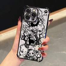 おしゃれなスマホケース  11/12/13/14/15/15pro/15 Plus/15 Promax/7plus/8plus/11pro/12pro/13pro/14pro/11promax/12promax/13promax/14promax/14plus/5 - ブラック - チェックする 1