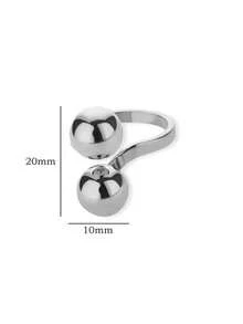 Irregular Beads Stainless Steel Rings For Women Men Open Adjustable Gold Color Chunky Ball Ring Minimalist Waterproof Jewelry - Ring - View 10