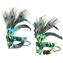 Women's Halloween Cat Mask Half Face Lace Costume Halloween Mask - Witch, Cowboy Hat, Felt Hat, Sheriff, Wild West, Costume, Carnival, Theme Party